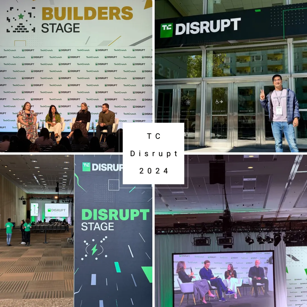 Startuped.AI team at TechCrunch Disrupt
